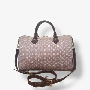 Louis Vuitton Burgundy Idylle Speedy Bandolier 30 Monogram Bag